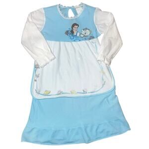 Disney's Vintage Beauty and The Beast Belle and teacup nightgown dress / apron
